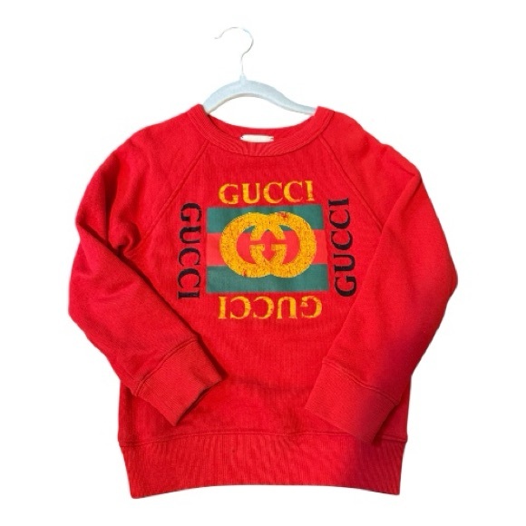 Gucci Vibrant Red Logo Sweatshirt - Picture 1 of 1